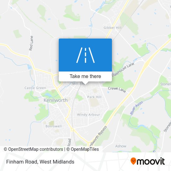Finham Road map