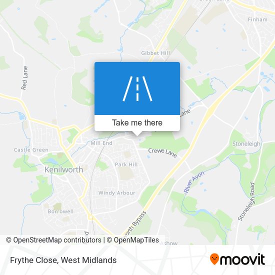 Frythe Close map