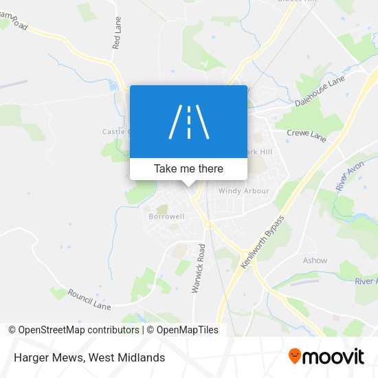 Harger Mews map