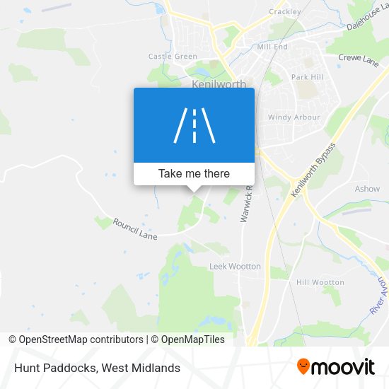 Hunt Paddocks map