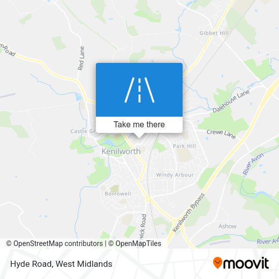 Hyde Road map