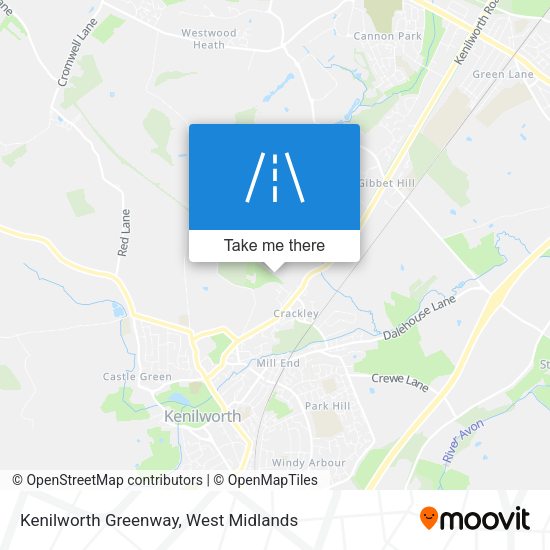 Kenilworth Greenway map