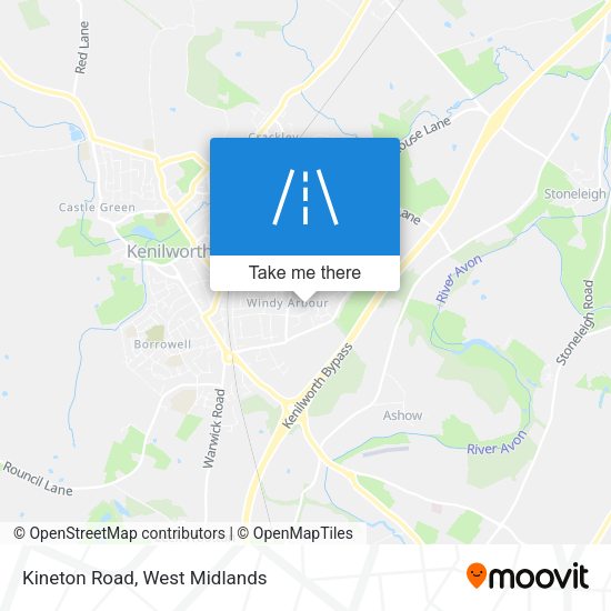 Kineton Road map