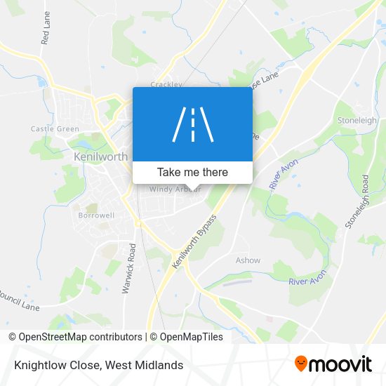 Knightlow Close map