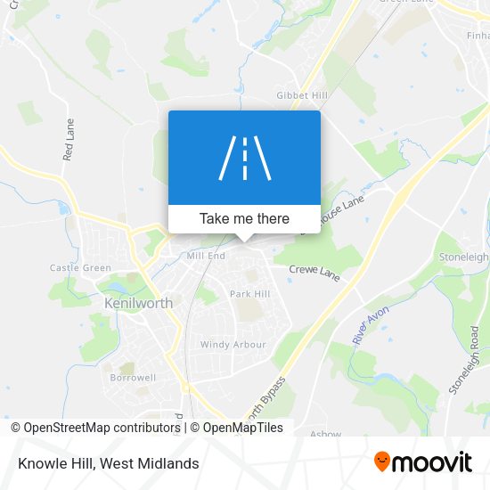 Knowle Hill map