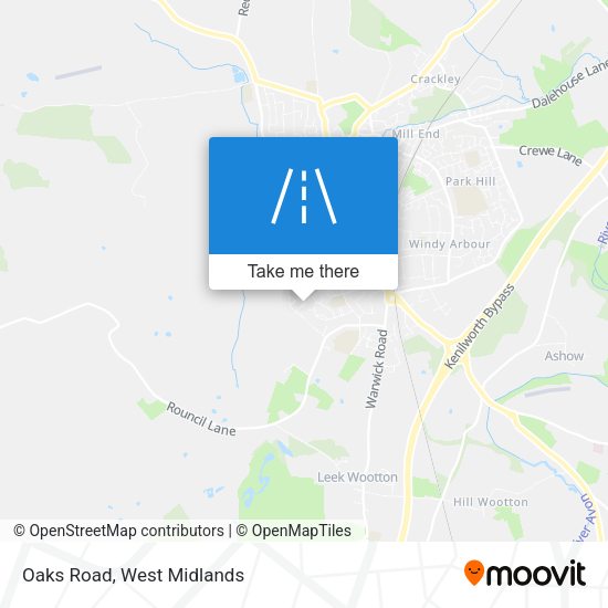 Oaks Road map