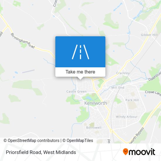 Priorsfield Road map