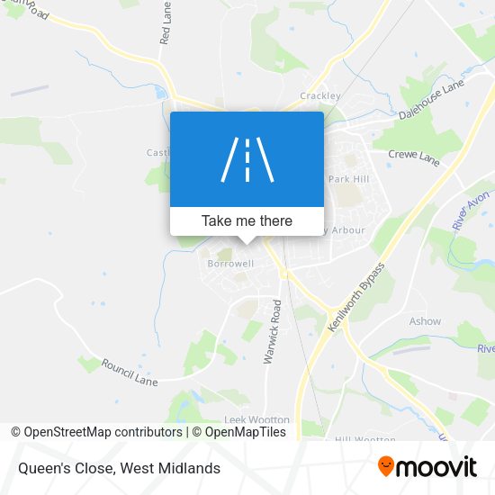 Queen's Close map