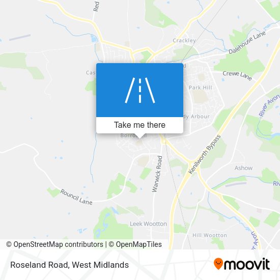 Roseland Road map