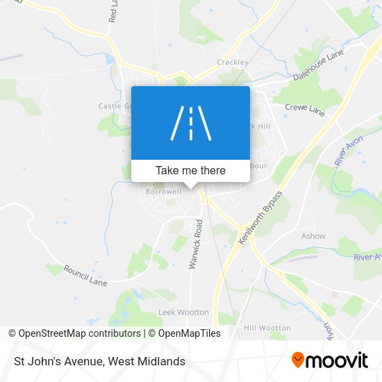 St John's Avenue map