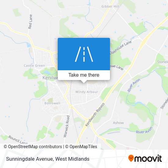Sunningdale Avenue map
