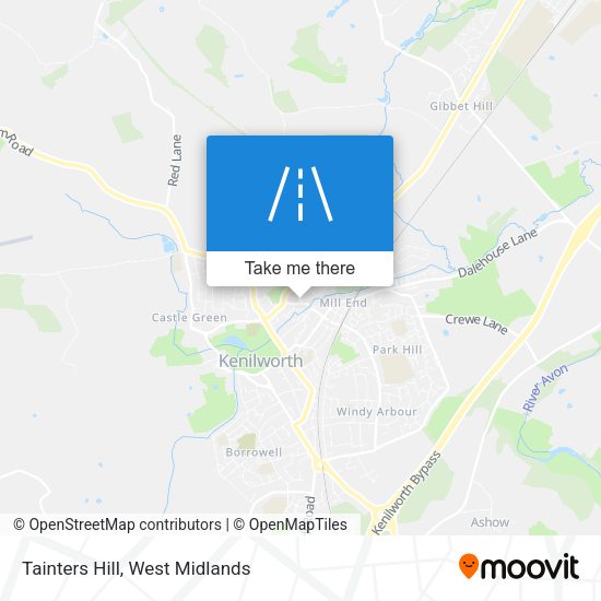 Tainters Hill map