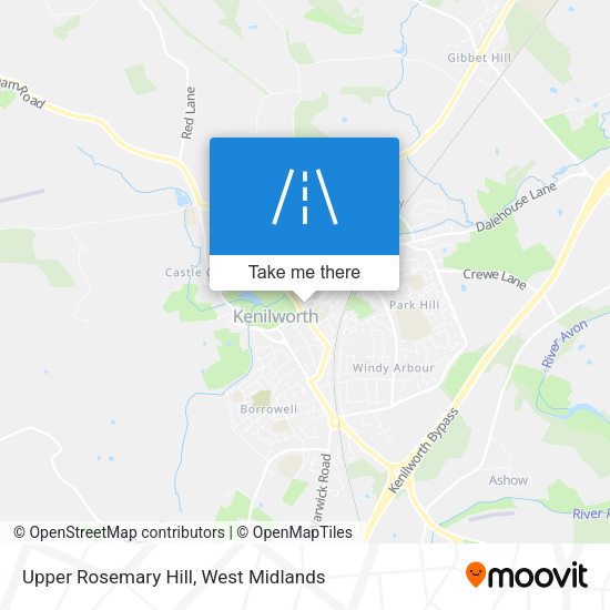 Upper Rosemary Hill map