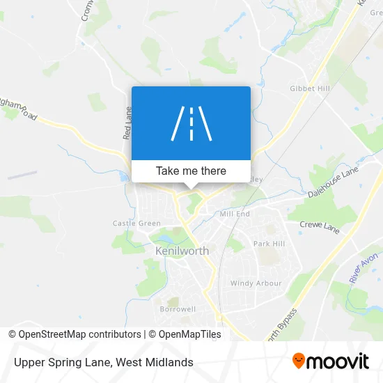 Upper Spring Lane map