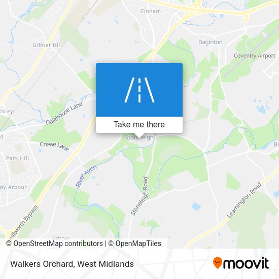 Walkers Orchard map