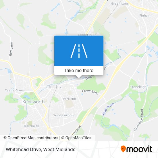 Whitehead Drive map