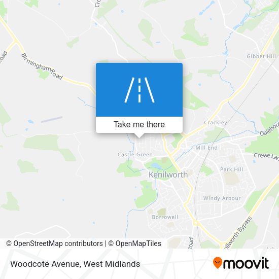 Woodcote Avenue map