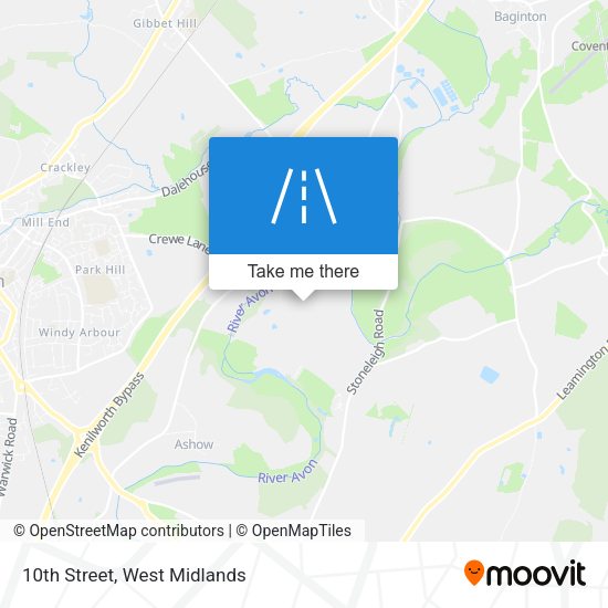 10th Street map