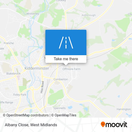 Albany Close map