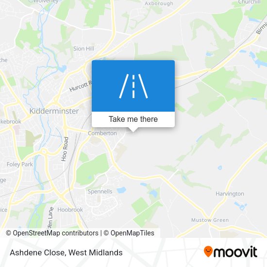 Ashdene Close map