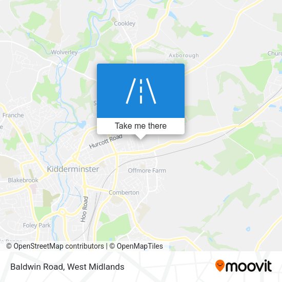 Baldwin Road map