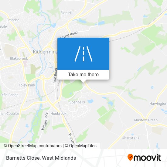 Barnetts Close map