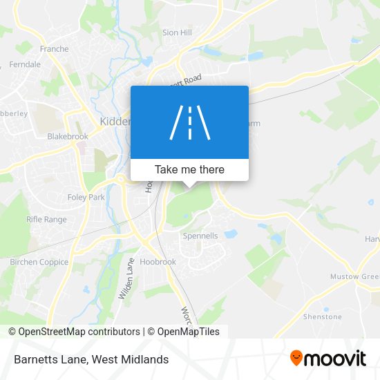 Barnetts Lane map