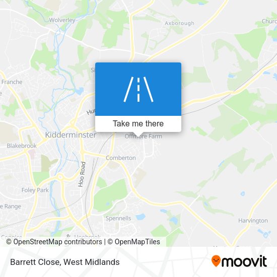 Barrett Close map