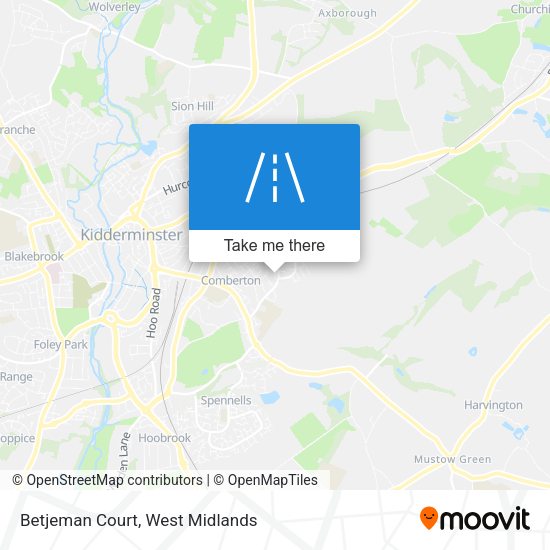 Betjeman Court map