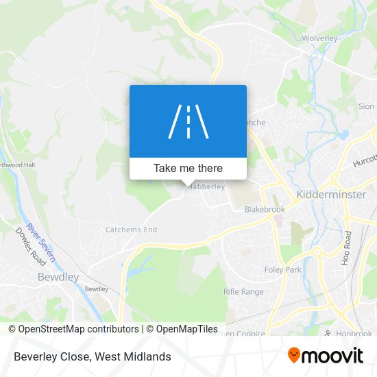 Beverley Close map