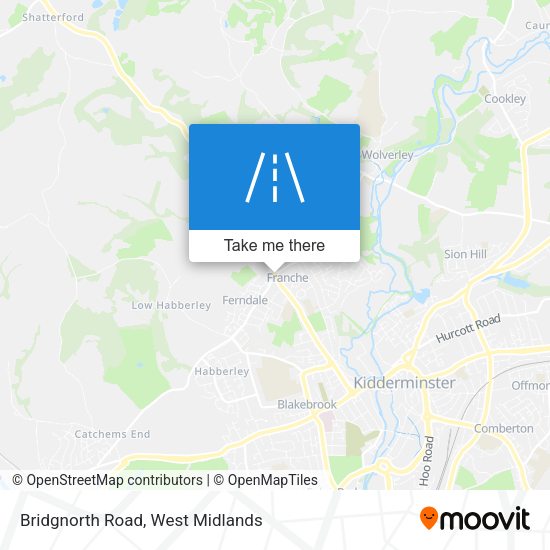 Bridgnorth Road map