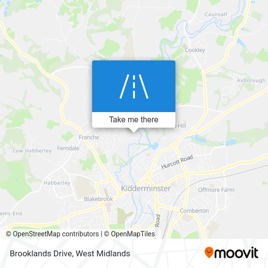 Brooklands Drive map