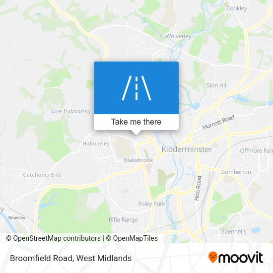 Broomfield Road map