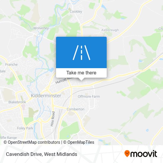 Cavendish Drive map