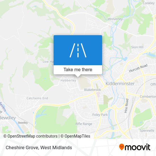 Cheshire Grove map