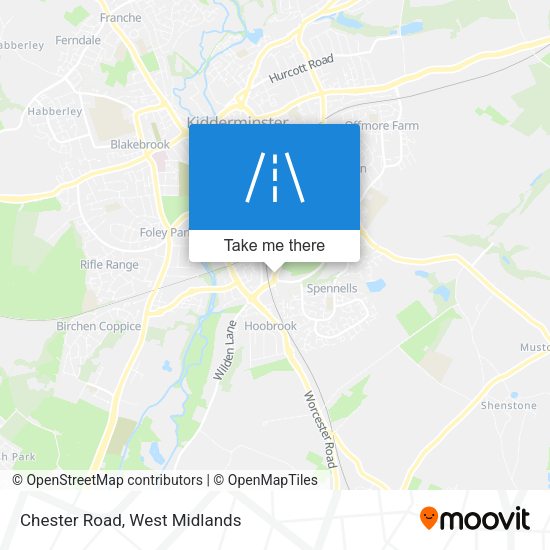 Chester Road map