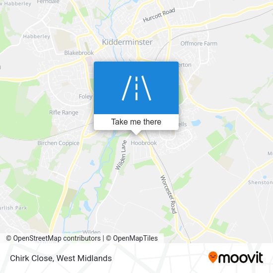 Chirk Close map