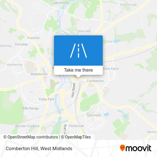Comberton Hill map