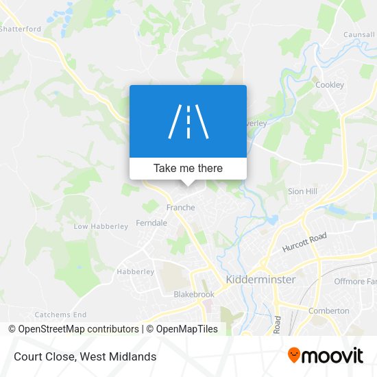 Court Close map