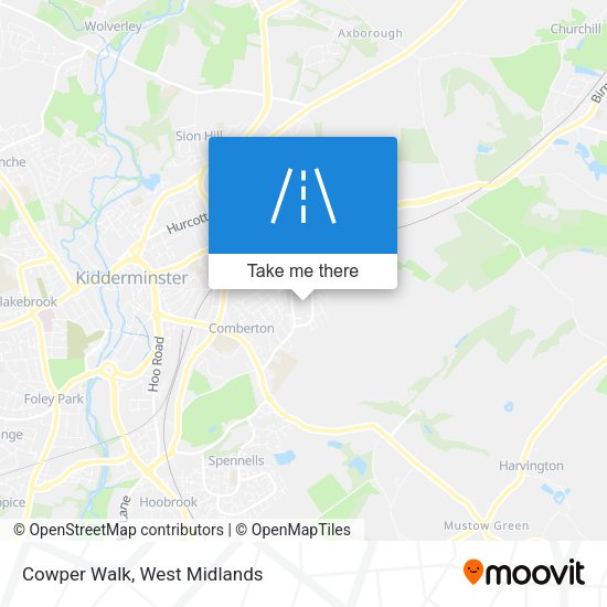 Cowper Walk map