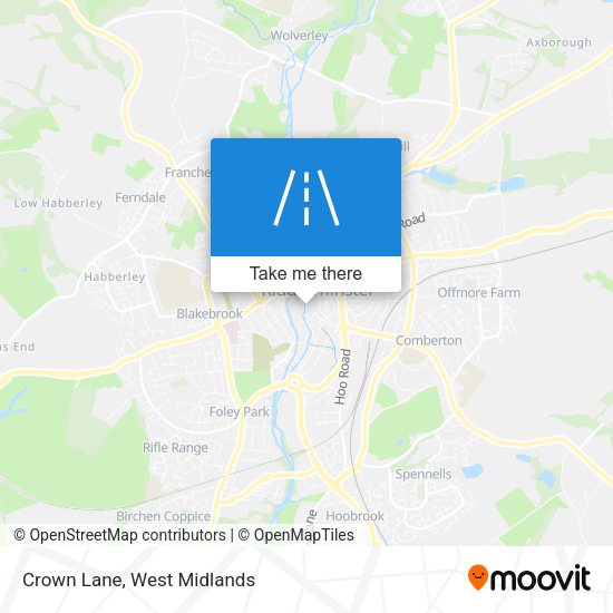 Crown Lane map