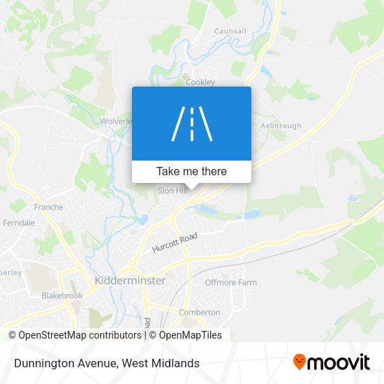 Dunnington Avenue map