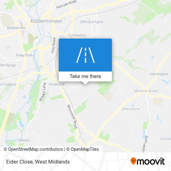 Eider Close map
