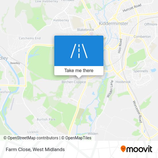 Farm Close map