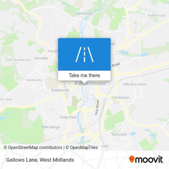 Gallows Lane map