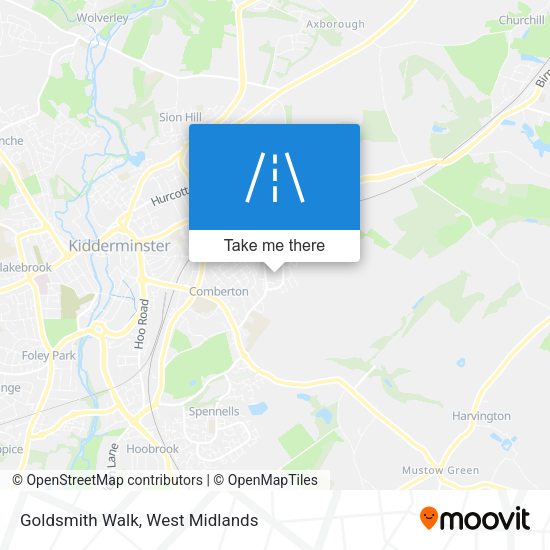 Goldsmith Walk map