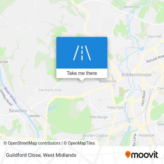 Guildford Close map