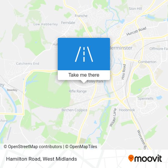Hamilton Road map