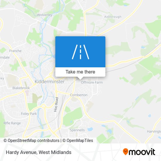 Hardy Avenue map