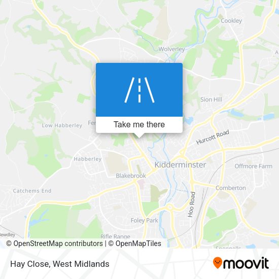 Hay Close map